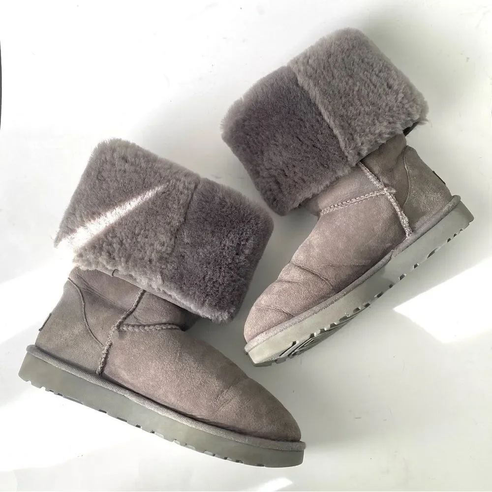 UGG Classic Tall II Boots Charcoal Gray VTG Sz 9 Boho Casual